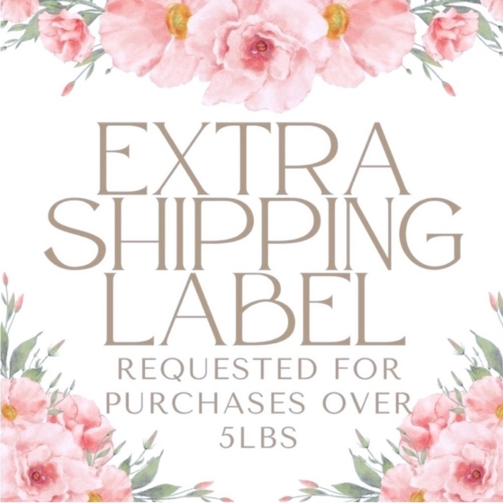 🌸 Extra Shipping Label 🌸